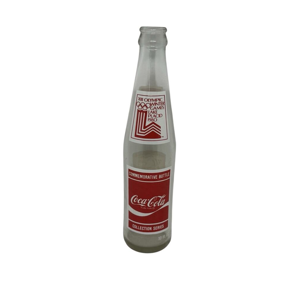 Coca-Cola Bottle 1980 Lake Placid XIII Winter Olympic Games Men’s Speedskating - Picture 2 of 14